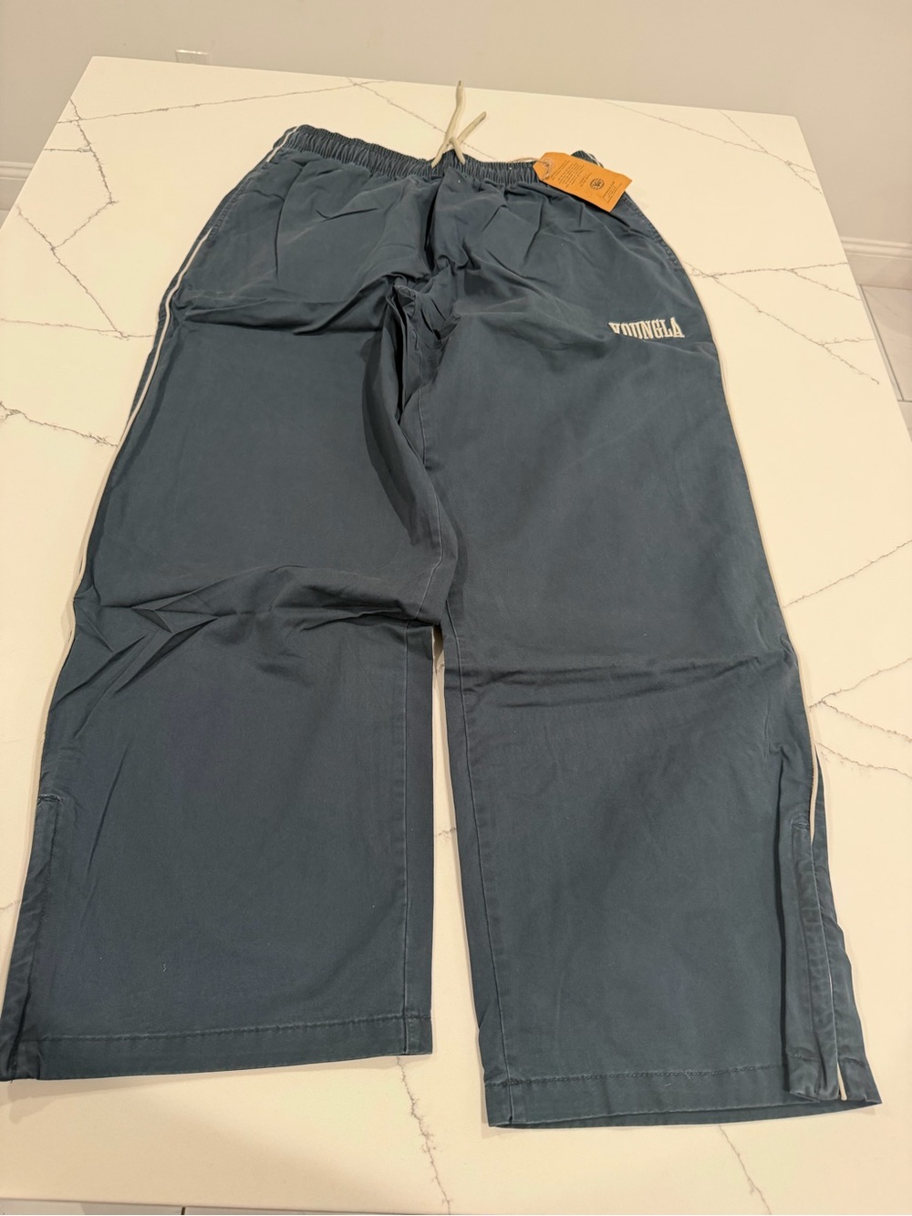 YoungLA Slate Blue Casual Drawstring Joggers